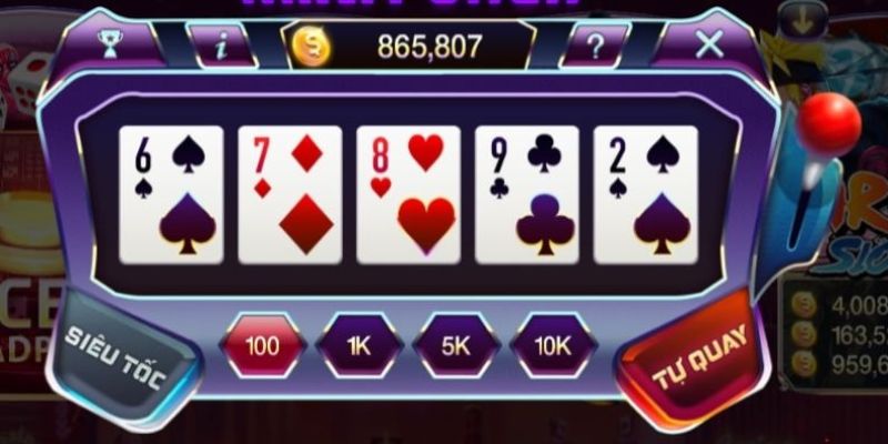 Cách quay Mini Poker áp dụng cho người mới