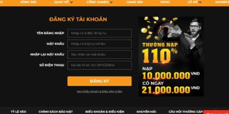 Không nhớ mật khẩu khi thực hiện đăng nhập